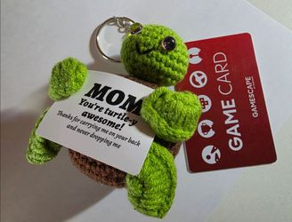 Crochet keychains for a Band fundraising.
