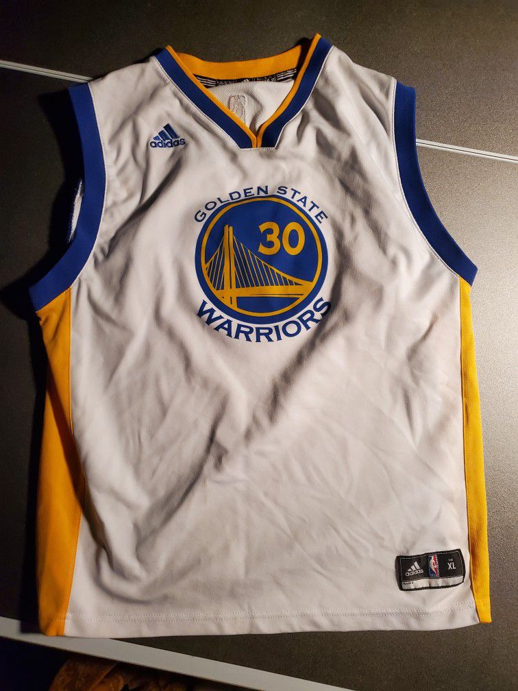 Steph Curry Golden State Warriors NBA Adidas Jersey Size Youth Large for  Sale in Spring, TX - OfferUp