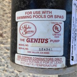 The Genius Pool Spa Pump