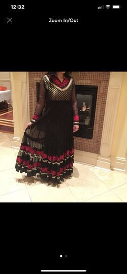 Indian Pakistani long Anarkali style dress