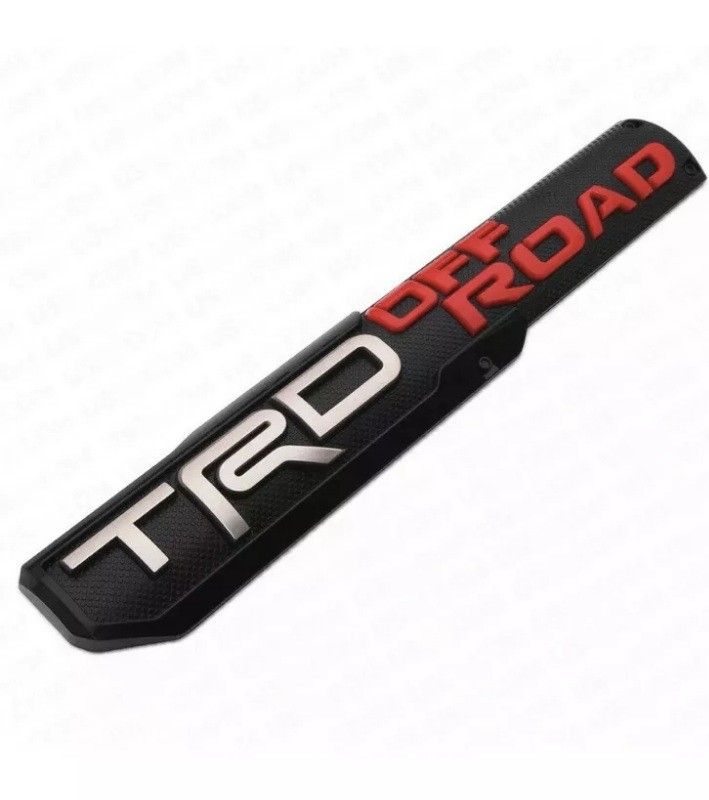 2x TRD Off Road Side Fender Front Door Badge Logo Nameplate Emblems Decoration