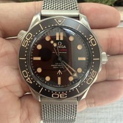 Omega Seamaster NTTD 007 Titanium 210.90.42.20.01.001 BRAND NEW UNWORN Full Set