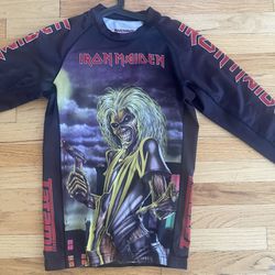 Tatami Iron Maiden Rashgurd Size Medium Jiu Jitsu Mma Pre Owned