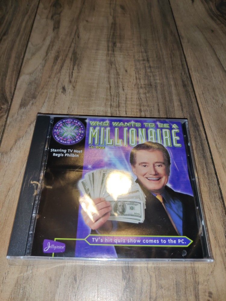 Who Wants to Be a Millionaire CD-ROM Jewel Case (PC, 2000) *NEW SEALED*