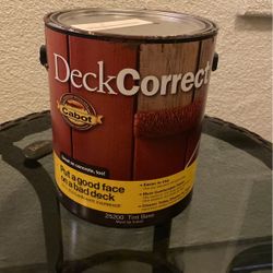 Oak Brown Half A Gallon Left $5 Deck Correct