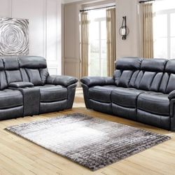 2pc Sofa And Love Recliner 
