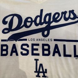 It’d DODGER season! Brand new white v-neck t-shirt ( pick up near Labrea & San Vicente 90019)