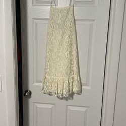 Ivory Backless Dress