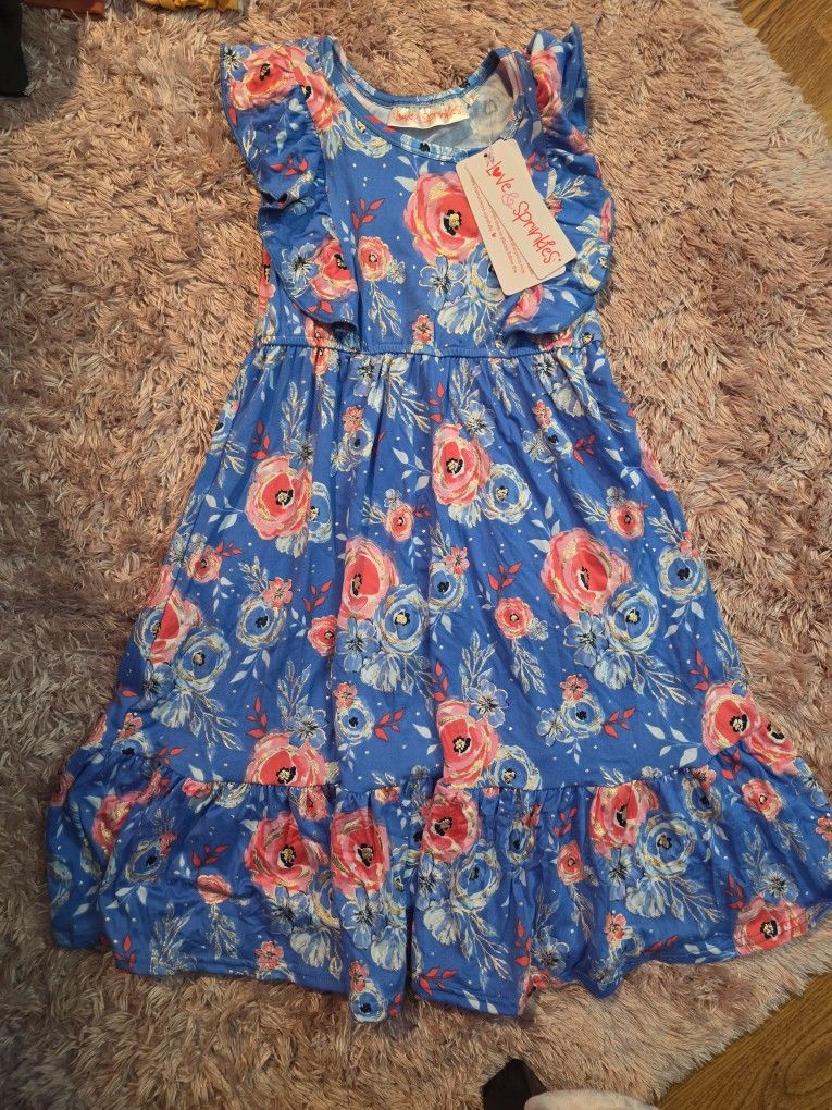 Girls Love And Sprinkles Dress Size 7