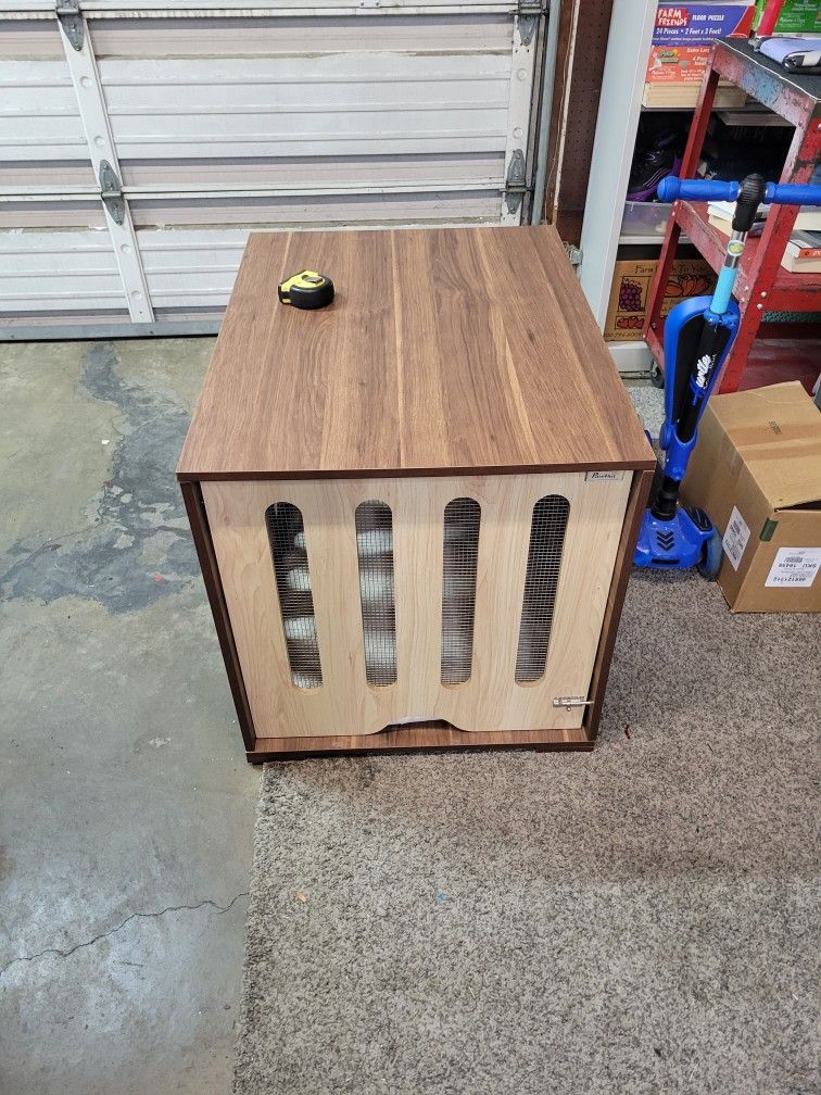 End Table Style Wooden Dog Crate
