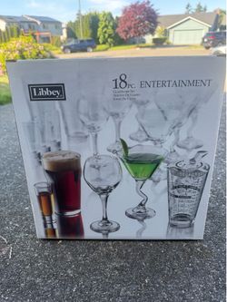 Libbey 18-Piece Entertainment Glassware Set – New in Box