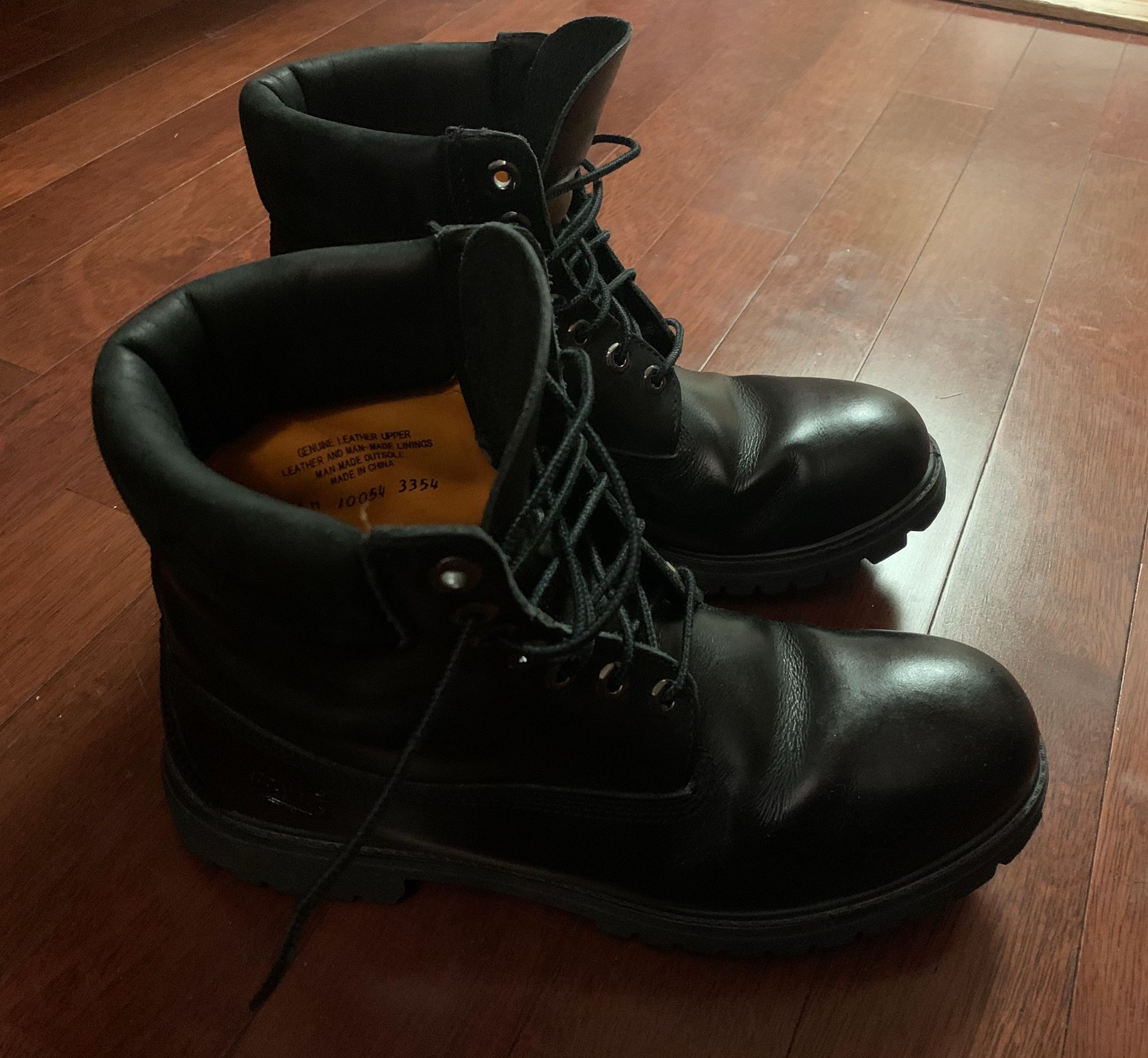 Timberland Men’s Black Boots - Size 9.5