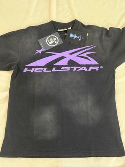 Black and purple hellstar tee size small