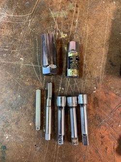 Socket extenders, 13/16 and 3/8 spark plug
