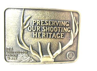 Vintage NRA Belt Buckle Preserving Our Shooting Heritage NRA Whittington Center