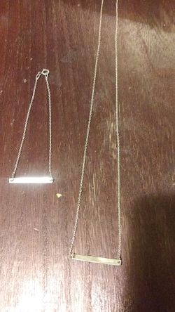 Sterling silver bracelet and matching necklace