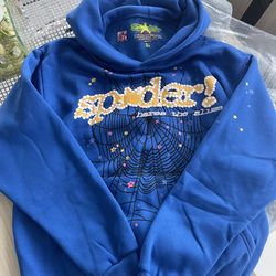 Blue spider hoodie