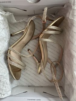 Aldo- Gold Glittery Strappy Heel