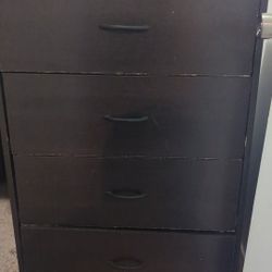 Black Chest Drawers, 4 Drawers Dresser Organizer Cabinet, Modern Wood Storage Cabinet For Bedroom 