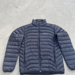Marmot 600 Fill Full Zipper Puffer Jacket Black Men's Size M