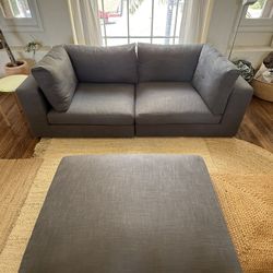 Small Sectional + Ottoman 