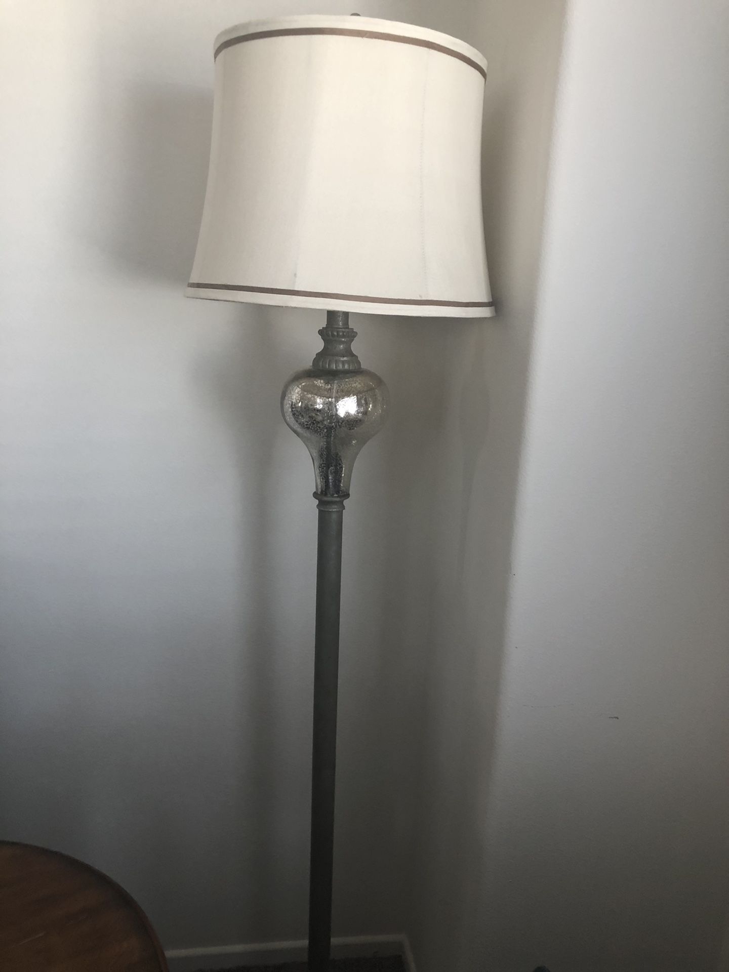 Silver Accent Floor Lamp