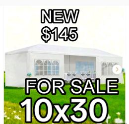 10'x30' Party Tent, Outdoor Wedding Canopy Tent with 5 Removable Sidewalls, Waterproof Heavy Duty Gazebo Shelter for Parties BBQ Events Garden Backyar