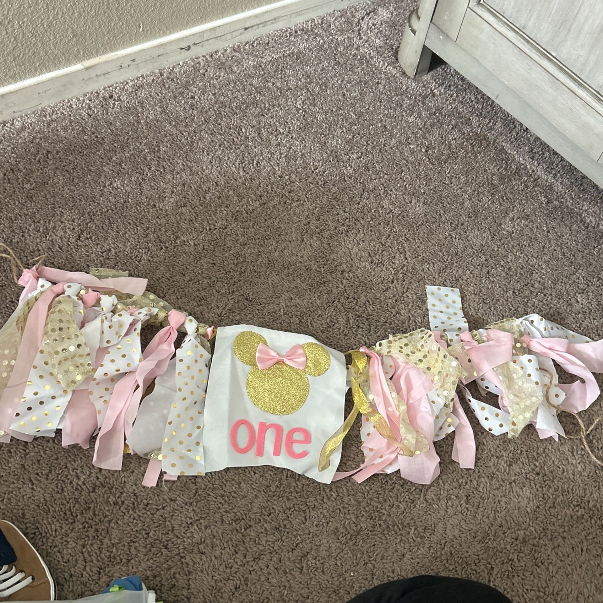 Minnie High Chair Banner One