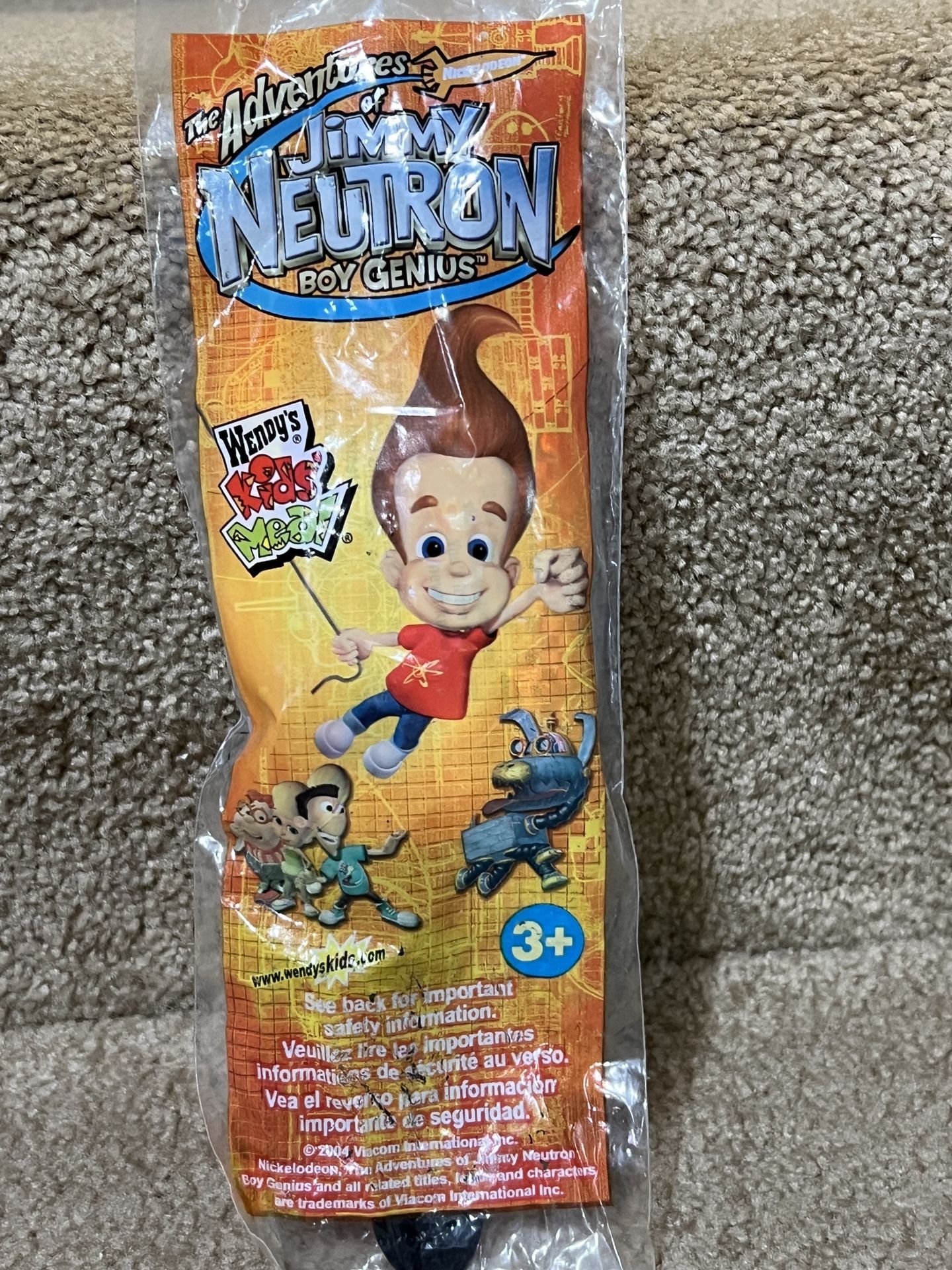 NEW 2004 Wendy’s Nickelodeon Jimmy Neutron COMPASS WATCH Kids Meal Toy