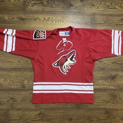 Arizona Coyotes Official NFL CCM Hockey Jersey W/ PHX Patch - Adult Medium