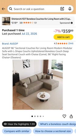 Cloud L-Shape Sectional Sofa