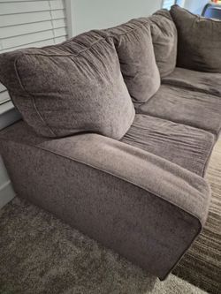 Gray Fabric Sectional Sofa
