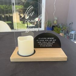 In Memory Of Table Sign 