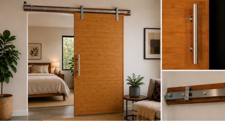 PUERTA CORREDIZA DE BAMBÚ | BAMBOO SLIDING DOOR