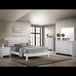 B4710 Eva White Bedroom Set 5pc Queen 😍🥰😘😘