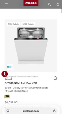 Meile luxury dishwasher Model- G 7986 SCVi