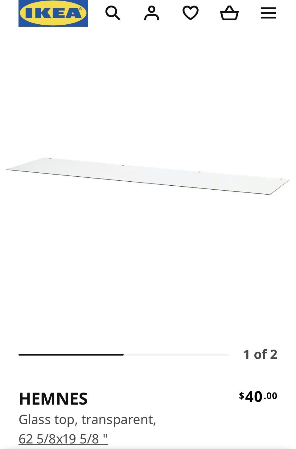 Ikea Hemnes Glass Top