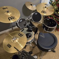 Pearl Roadshow Jr 5 Piece Drum Kit, upgrades and extras