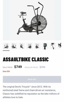 Assault Bike classic air exercise bike excellent shape