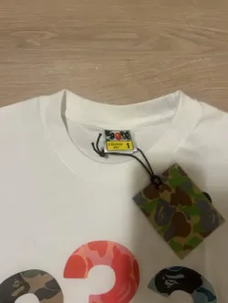 Bathing ape Used white small