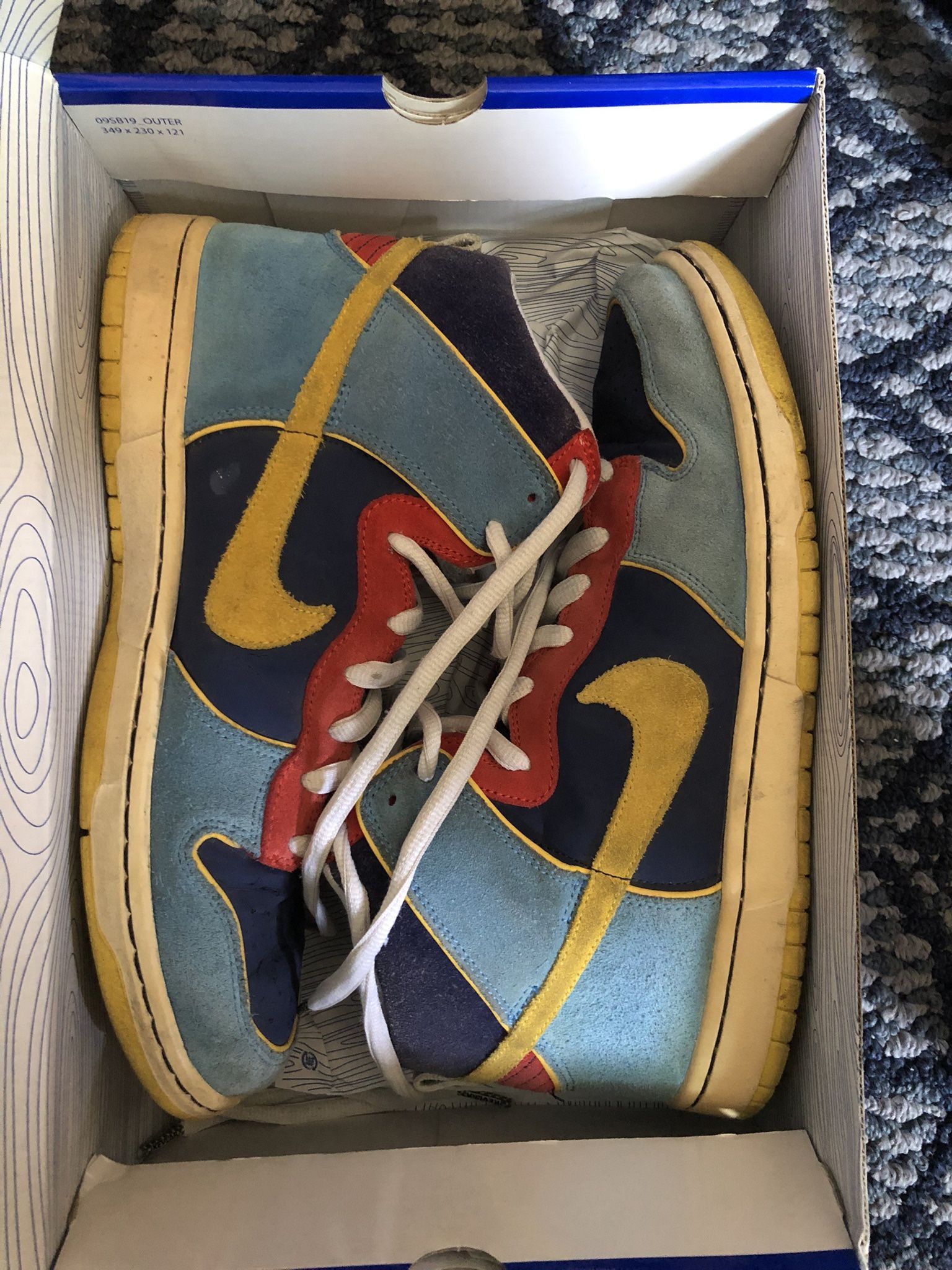 2010 Men’s Nike SB Dunk High Premium Pac-man Pacmans Used Size 11 Og Box