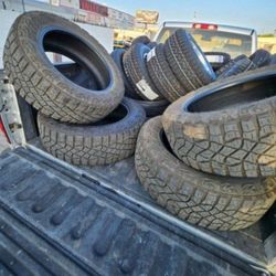 4 Like New LT 265-60-20 Goodyear Wrangler Tires LT265/60 R20 Inch Load Range C 6 ply Tire 33 10.50 20 FREE Same Day Delivery Inland Empire Locations