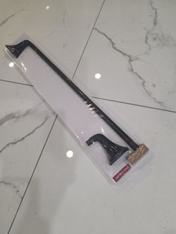 Black towel rack 22" long - NEW