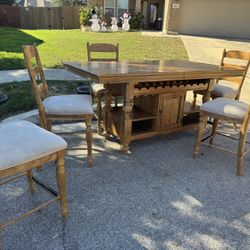 High  Dinner Table  5 Chairs