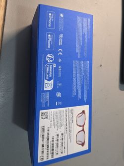 Meta Adventurer AI Smart Glasses Tortoise Print Frame Clear Lenses Brand New
