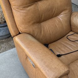 Leather Power Recliner 