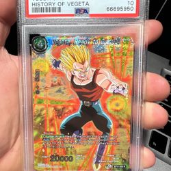 PSA 10 VEGETA READY TO RUMBLE  BT11-053 HISTORY OF VEGETA