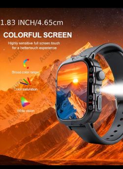 New Smart Watch 1.83" Display With Flashlight