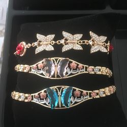 Butterfly  Gold Plated Bracelet 