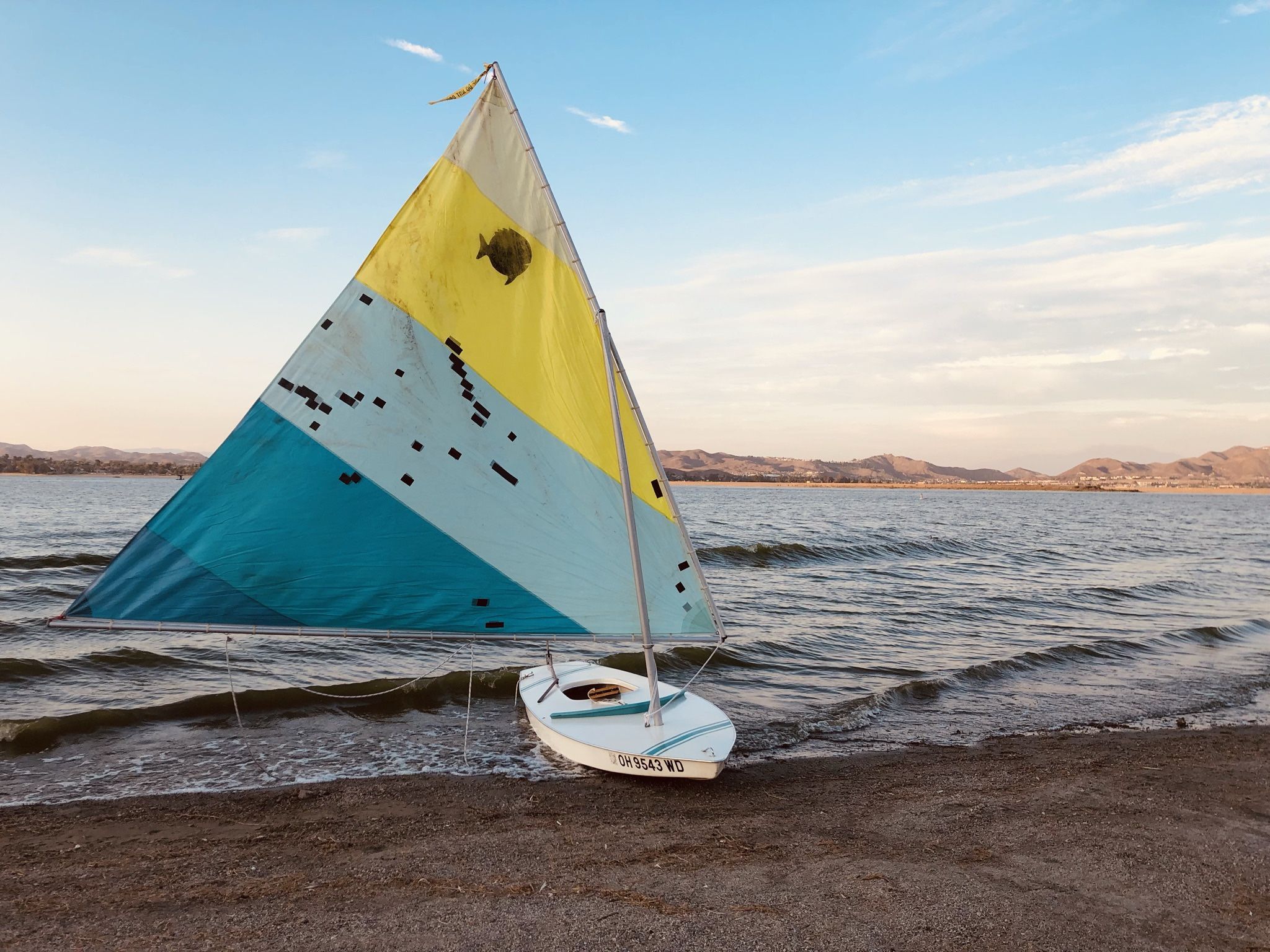 Sunfish Sailboat with Trailer 